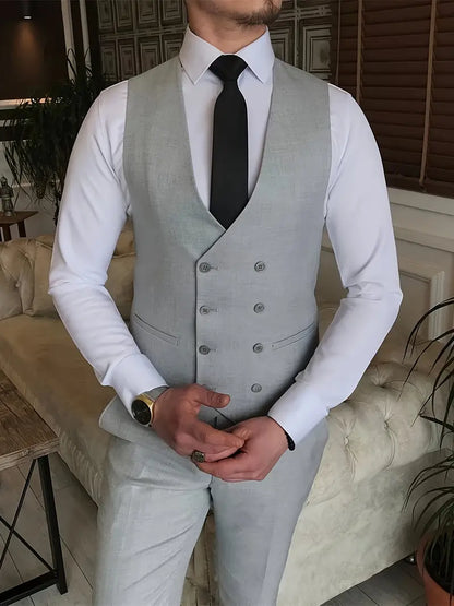 Herren Business-Anzug Blazer, Weste und Hose