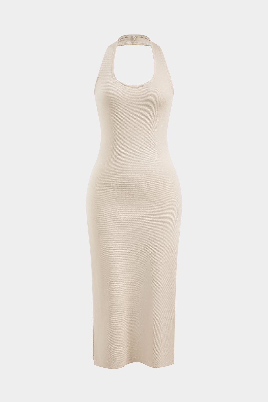 Amira Damen Bodycon Midikleid mit Kapuzenpullover
