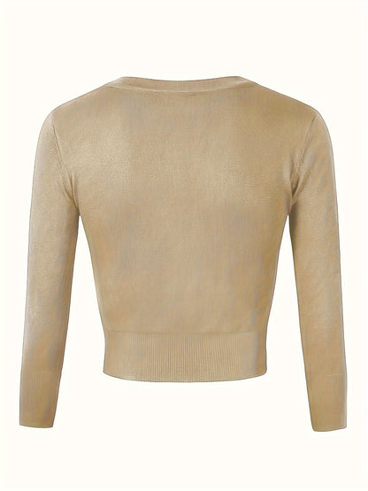 Norvielle Damen Bolerojacke Knopfverschluss
