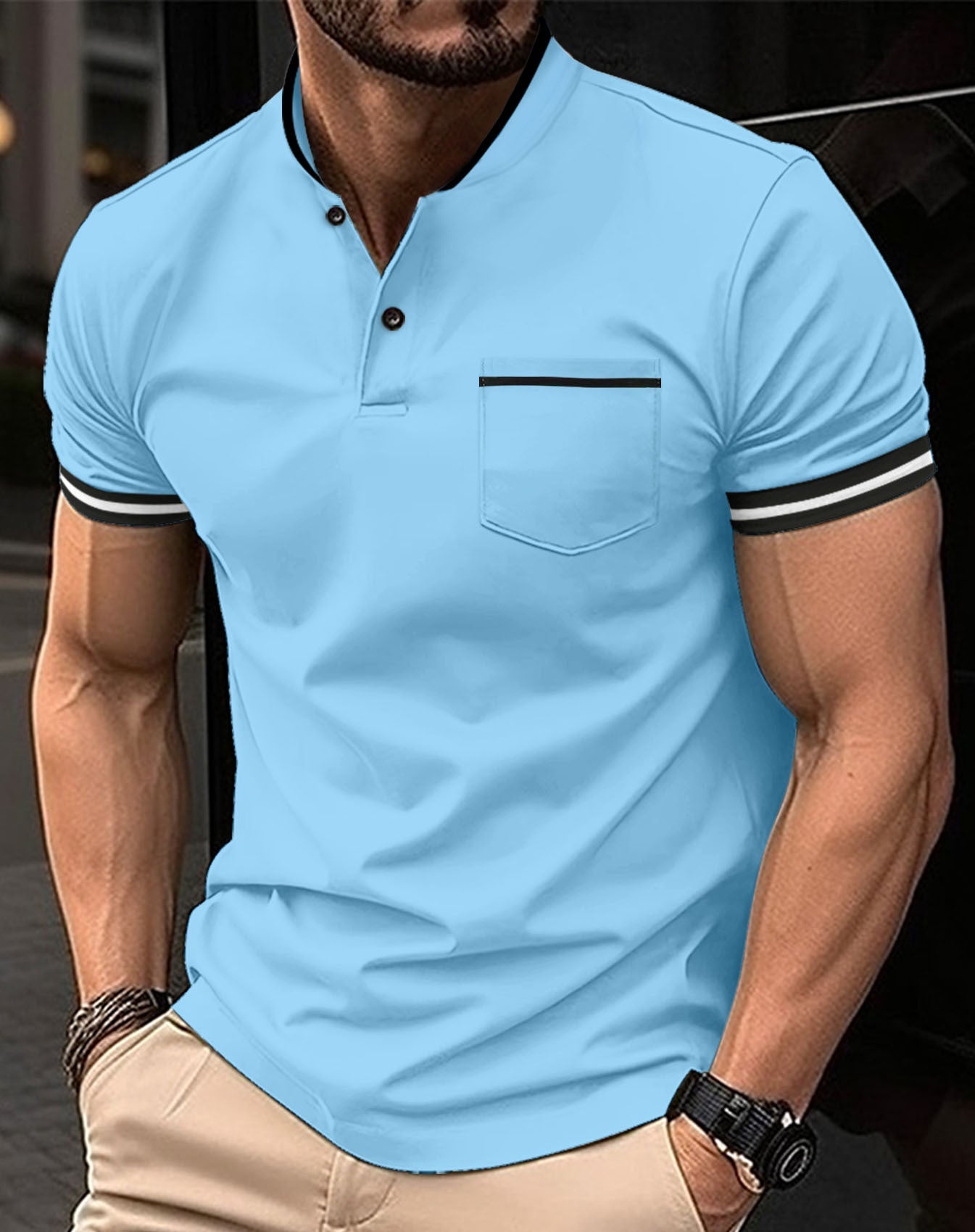 Herren Polo Bequem Teodor