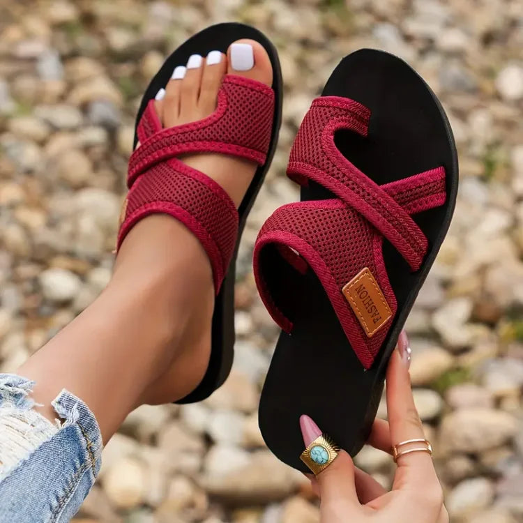 Damen Orthopädische Sandalen Kreuzriemen Sommer