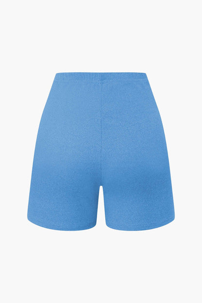 Damen Zweiteiler-Set Bustier- und Shorts Elegantes Design