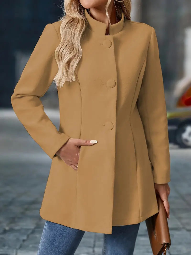 Damen Wintermantel Knöpfe