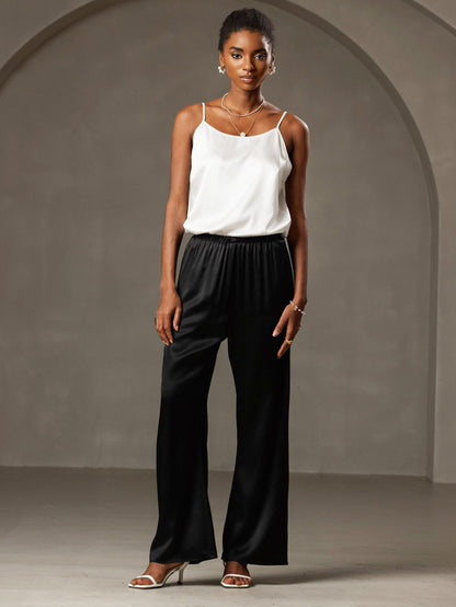 Norvielle Damen Seiden-Camisole Spaghettiträger