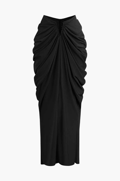 Elegantes Damen Off-Shoulder-Set mit Drapierung