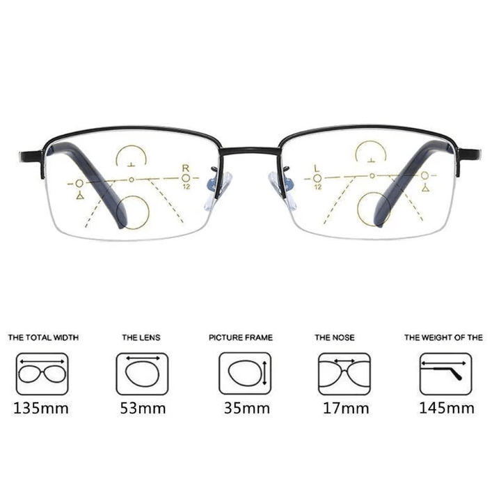 Titanium Lesebrille für Fern- und Nahbereich