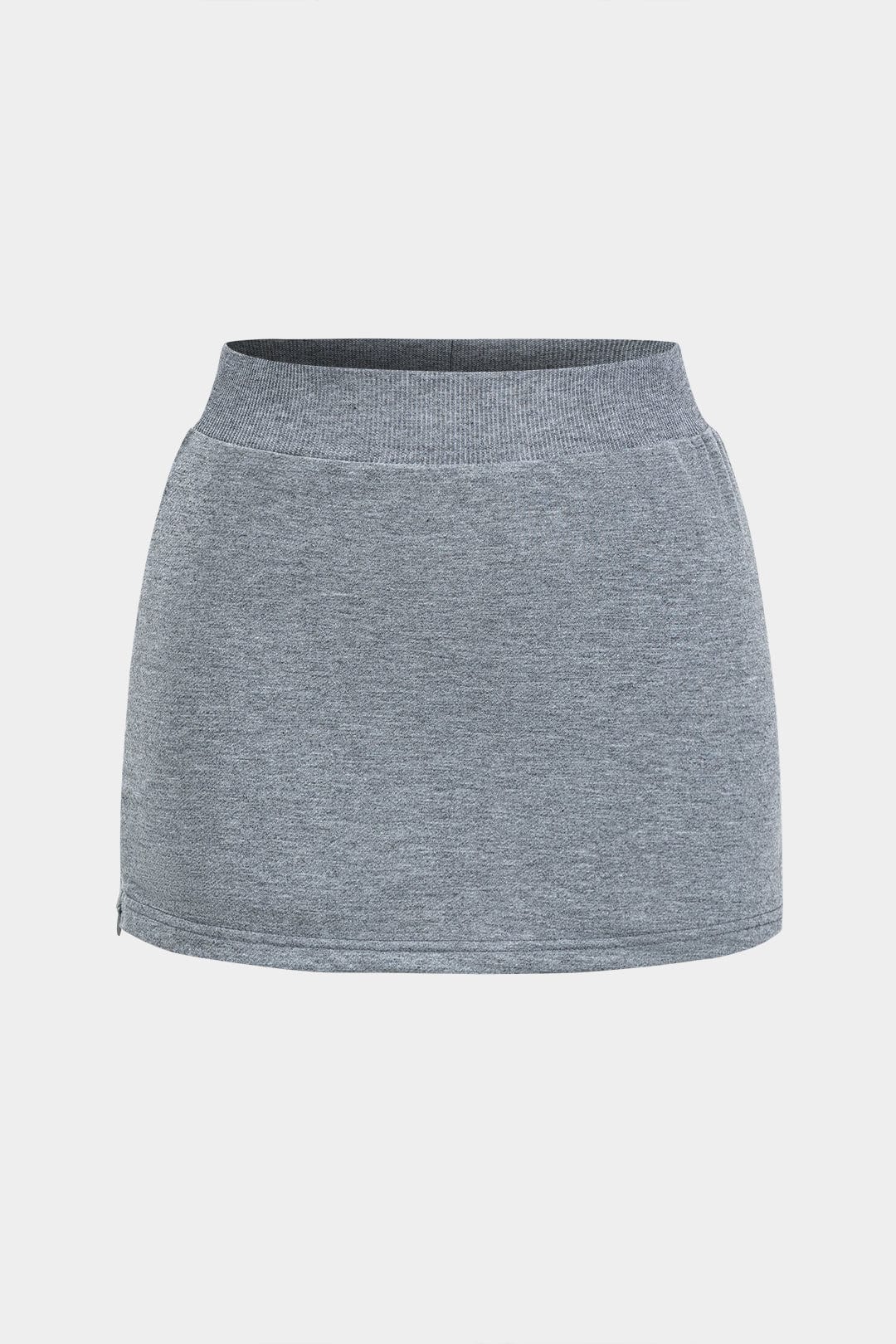Damen Zweiteiler-Set One-Shoulder-Sweatshirt Minirock