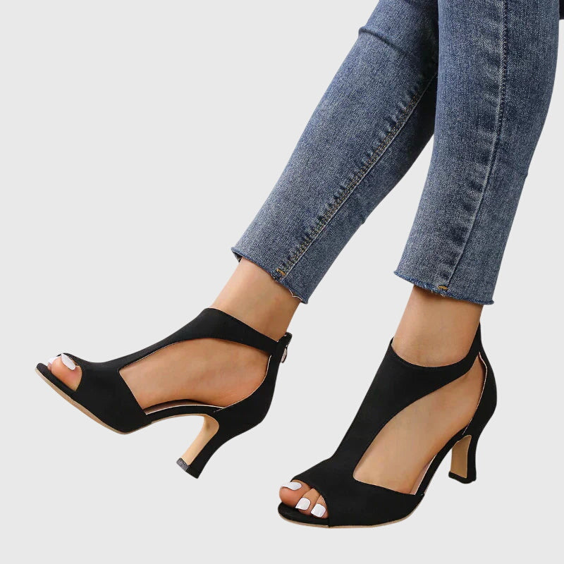 Damen Sandaletten Offene Zehenpartie Frühling Cutout