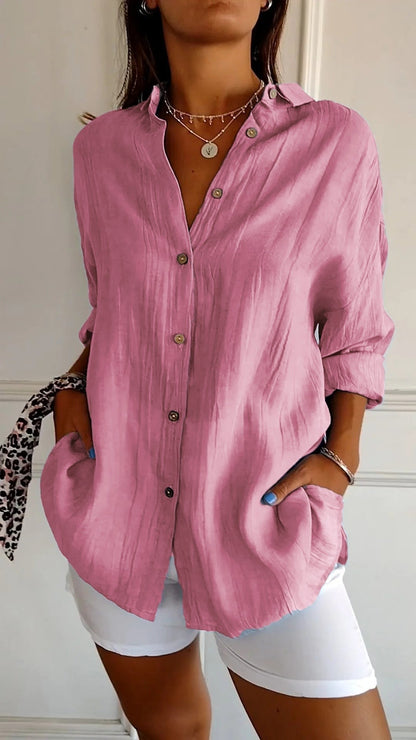 Norvielle Damen Sommerbluse Leicht Elegantes Design