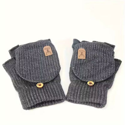 Herren Winter Handschuhe Fingerlos Warm Bequem