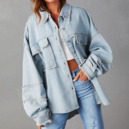 Norvielle Damen Denimjacke Vibrierend