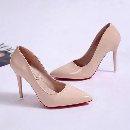 Damen Stiletto High Heels Spitz Zulaufend