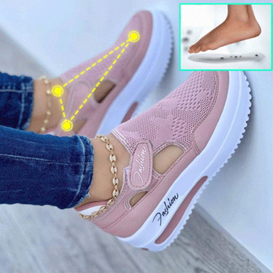 Damen Plateau Schuhe Bequem - Norvielle