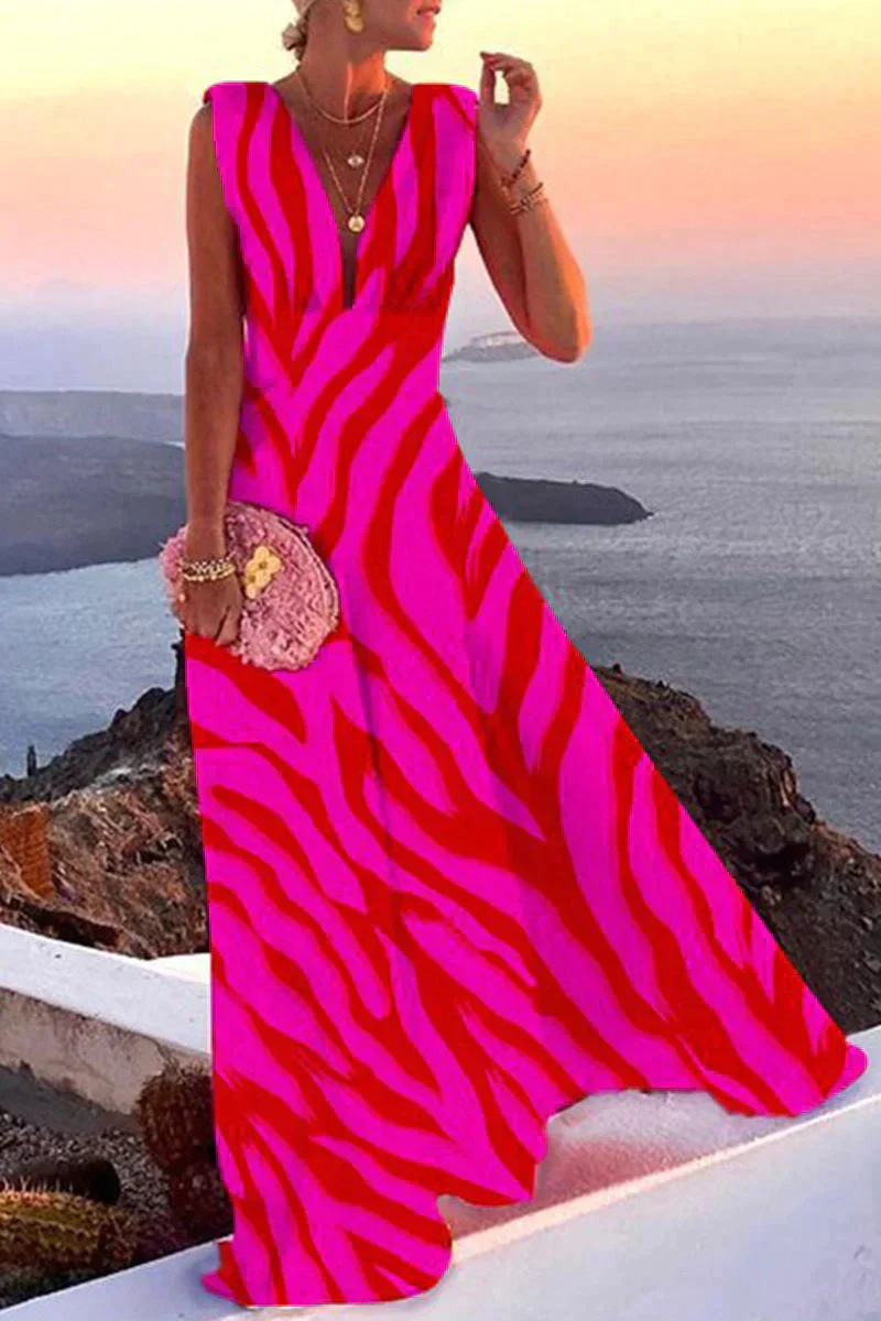 Norvielle Damen Hochzeitsgastkleid Maxi Sommerkleid
