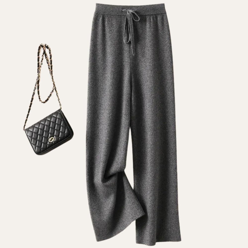 Damen Wollhose Merinowolle Weites Bein Komfort