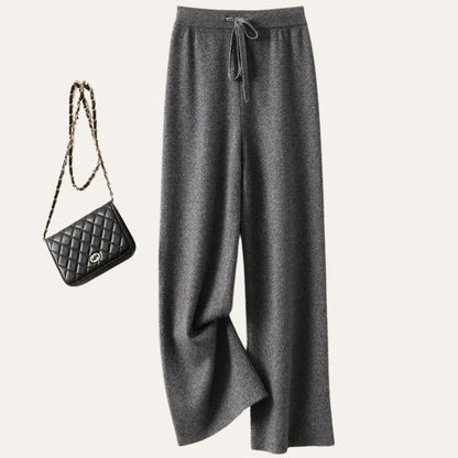 Damen Wollhose Merinowolle Weites Bein Komfort