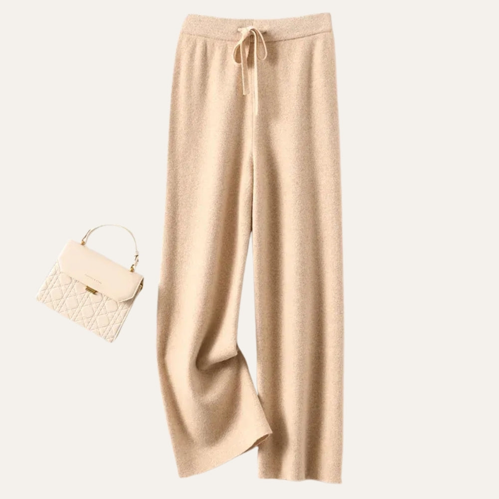 Damen Wollhose Merinowolle Weites Bein Komfort