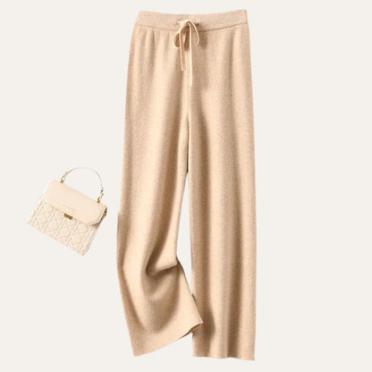 Damen Wollhose Merinowolle Weites Bein Komfort