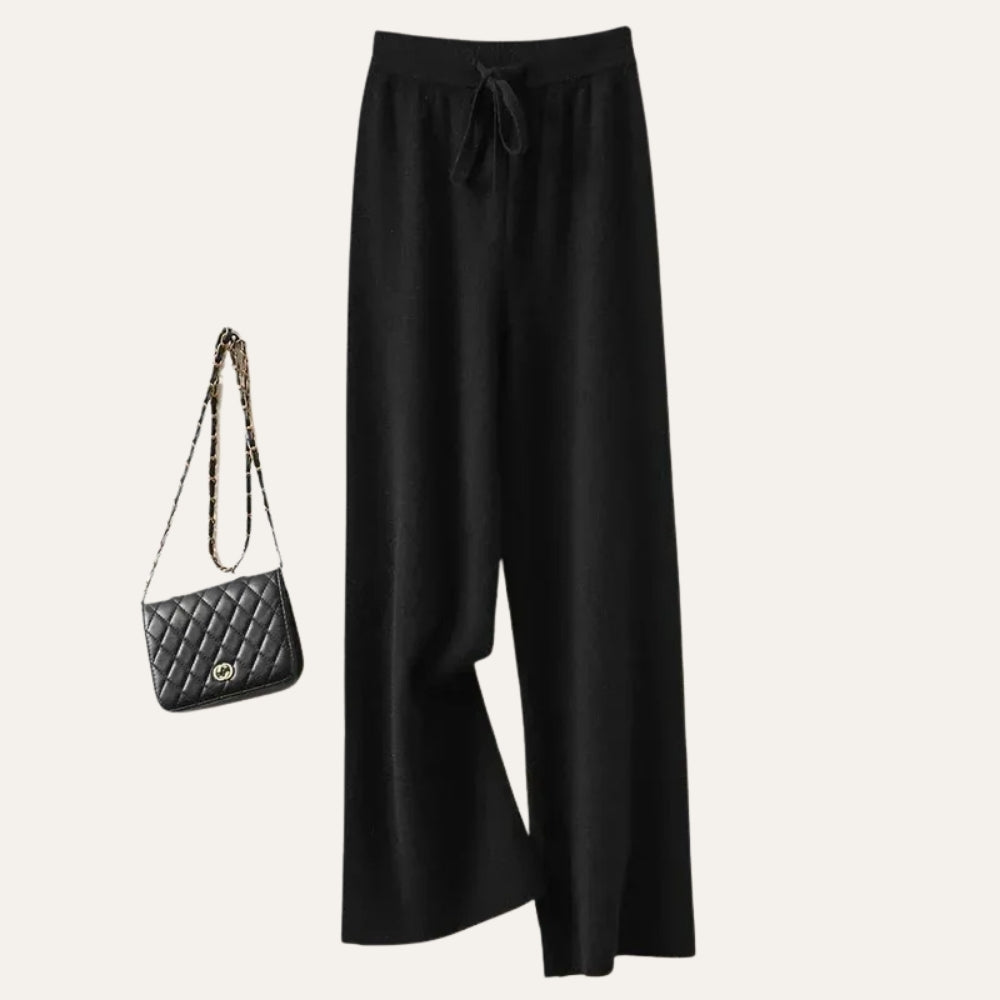 Damen Wollhose Merinowolle Weites Bein Komfort