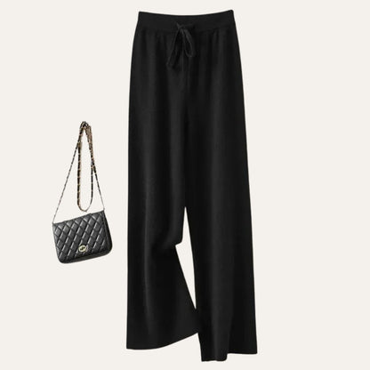 Damen Wollhose Merinowolle Weites Bein Komfort