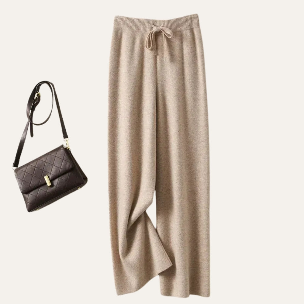 Damen Wollhose Merinowolle Weites Bein Komfort