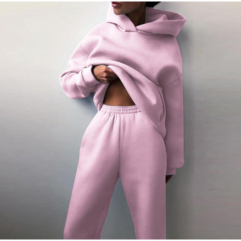 Damen Streetstyle Hoodie Jogginghose Set - Norvielle