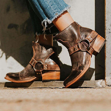 Andalusische Damenstiefel Leder