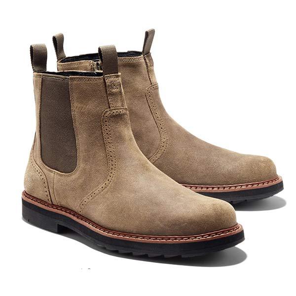 Elias Herren Chelsea Boots Leder Schwarz - Norvielle