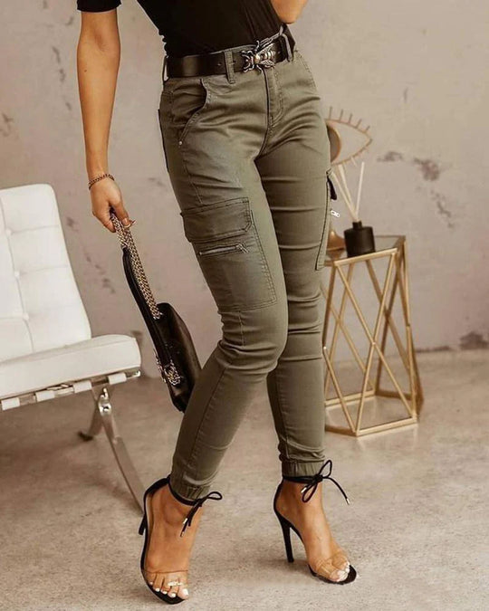 Damen Cargo-Jeans Norvielle Baumwolle Bequem