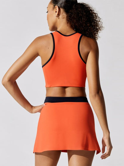 Damen Sport-BH Racerback mit Kontrastdetail Orange
