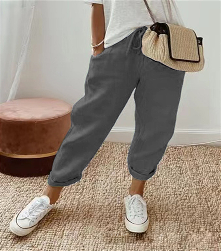 Damen Leichte Hosen Bequem Stretch