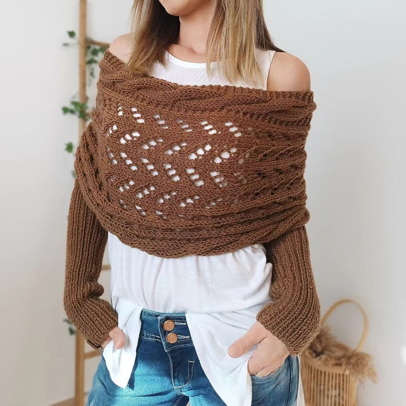 Norvielle Damen Strickschal Bequem