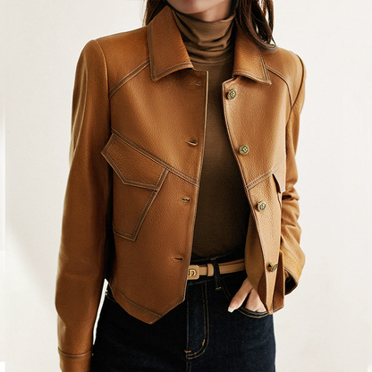 Damen Vintage Lederjacke