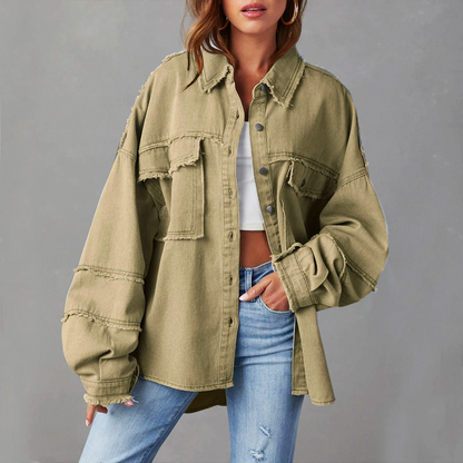 Norvielle Damen Denimjacke Vibrierend
