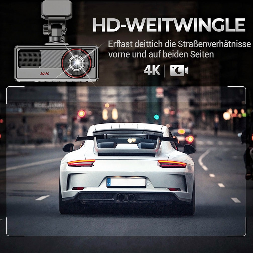 Auto Dashcam Vorne Hinten Rückfahrkamera Nachrüstung