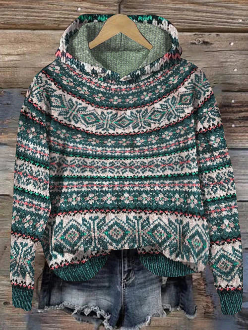 Norvielle Damen Norwegischer Pullover Warm