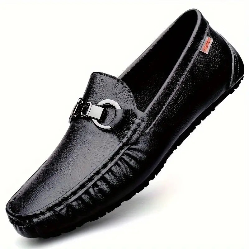 Herren Bit Loafers Klassisch Leder