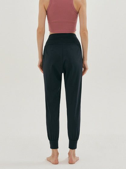 Damen High-Waist Joggerhose Bequem