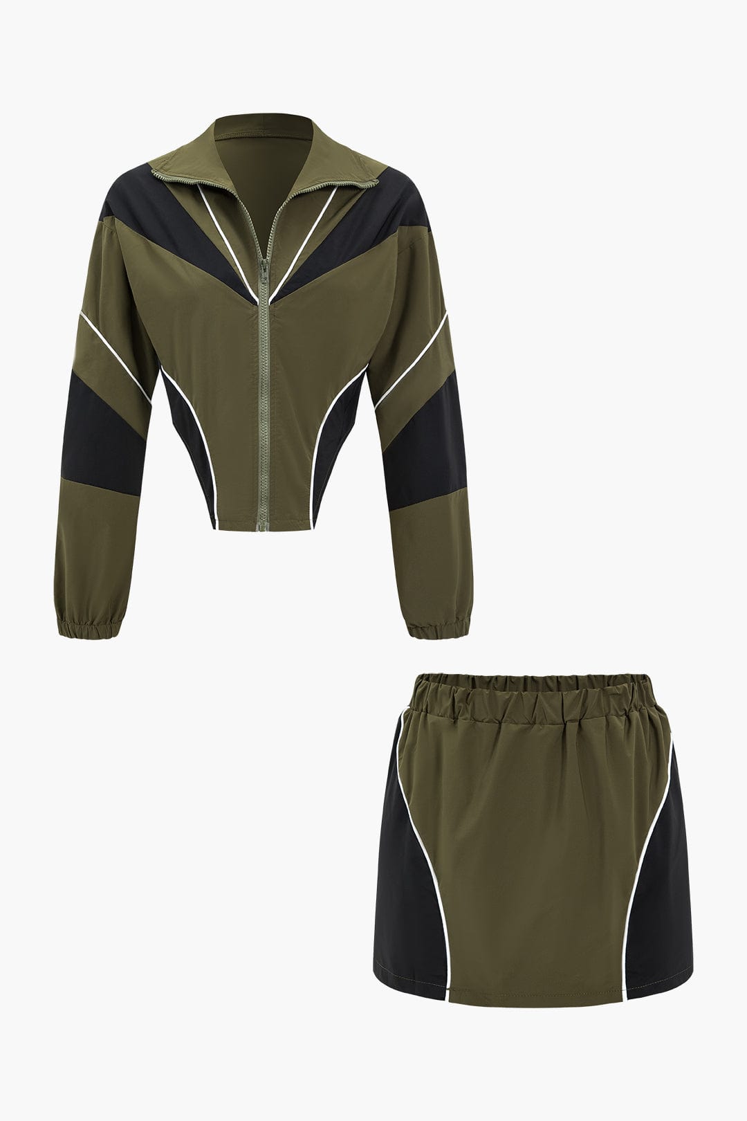 Damen Sportliches Zweiteiler-Set Dynamisches Design - Norvielle