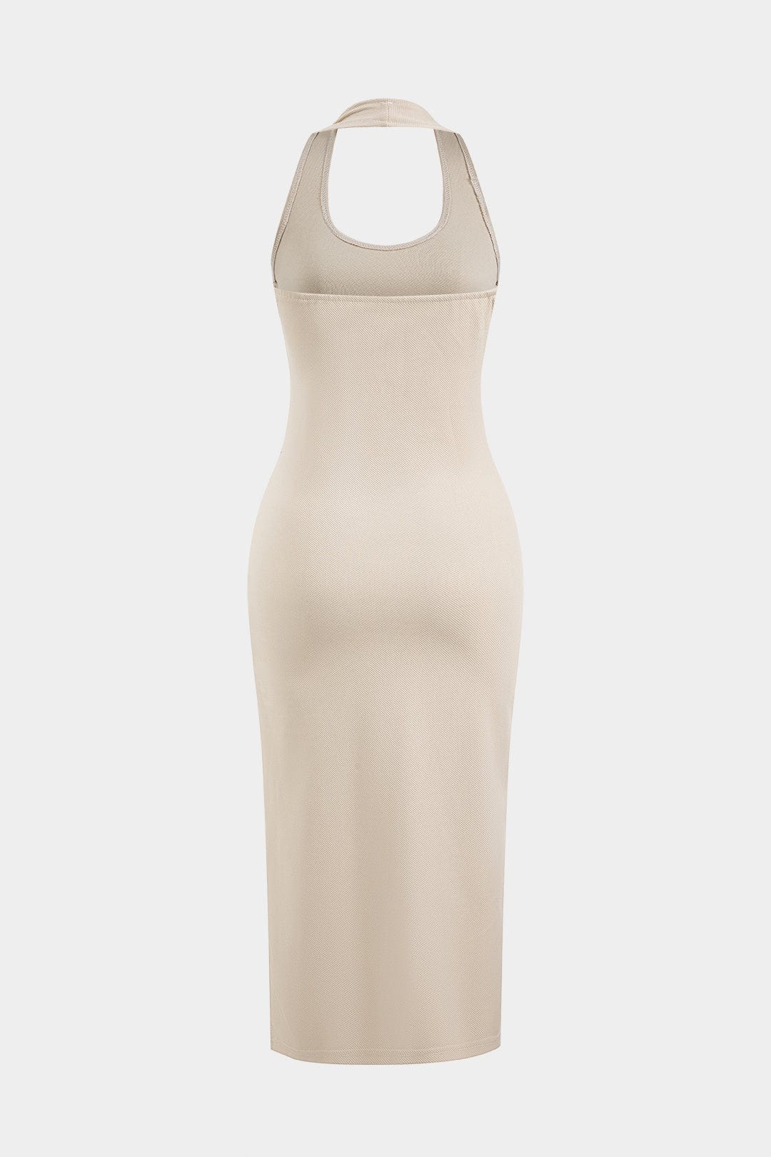 Amira Damen Bodycon Midikleid mit Kapuzenpullover