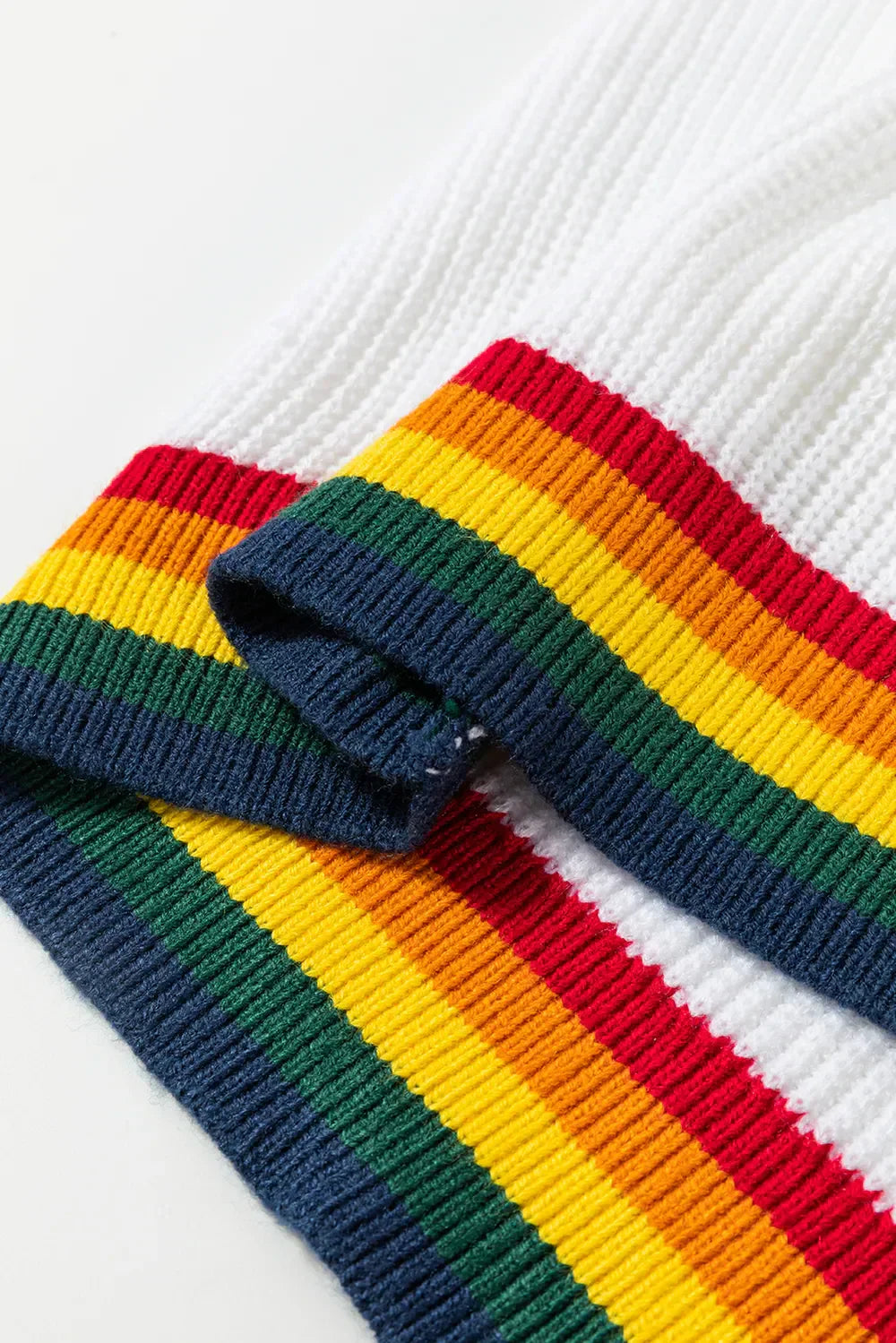 Weihnachtspullover Bunt Regenbogenfarben