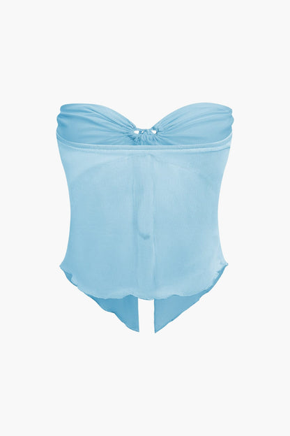 Damen Zweiteiler-Set Bandeau-Oberteil Maxirock