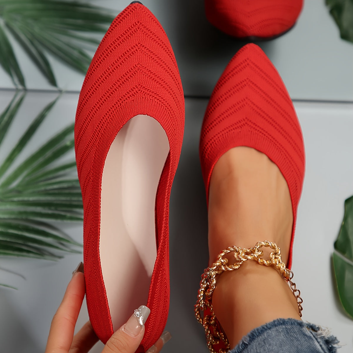 Damen Flache Schuhe Bequem Norvielle