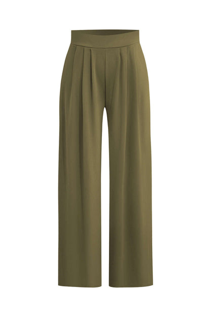 Elegantes Damen Zweiteiler-Set Crop- Palazzo-Hose