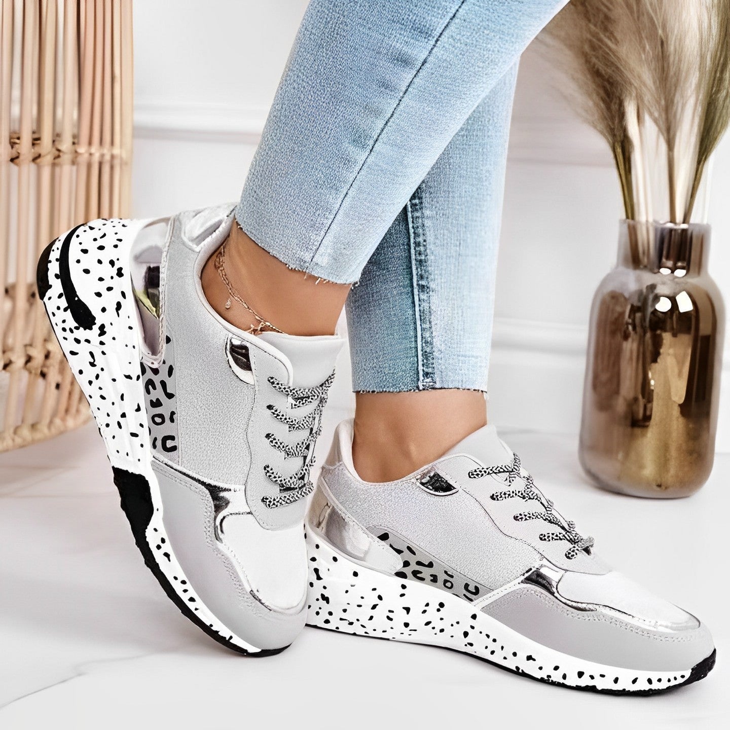 Norvielle Damen Orthopädische Sneakers Ergonomisch
