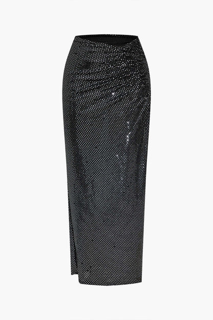 Damen Zweiteiler Set Elegante Abendkleidung