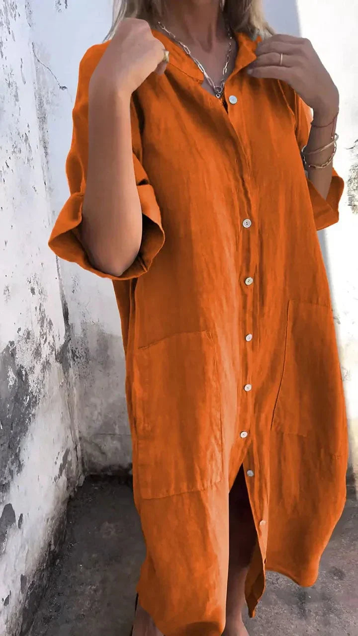Leichtes Damen Windelkleid Bluse-Style
