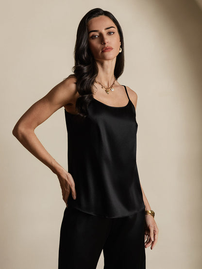 Norvielle Damen Seiden-Camisole Spaghettiträger