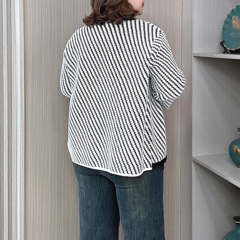 Norvielle Damen Bouclé-Jacke Elegantes Design