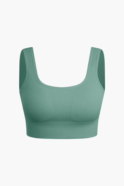 Damen Sport-Set Nahtlos Crop- Yoga-Shorts